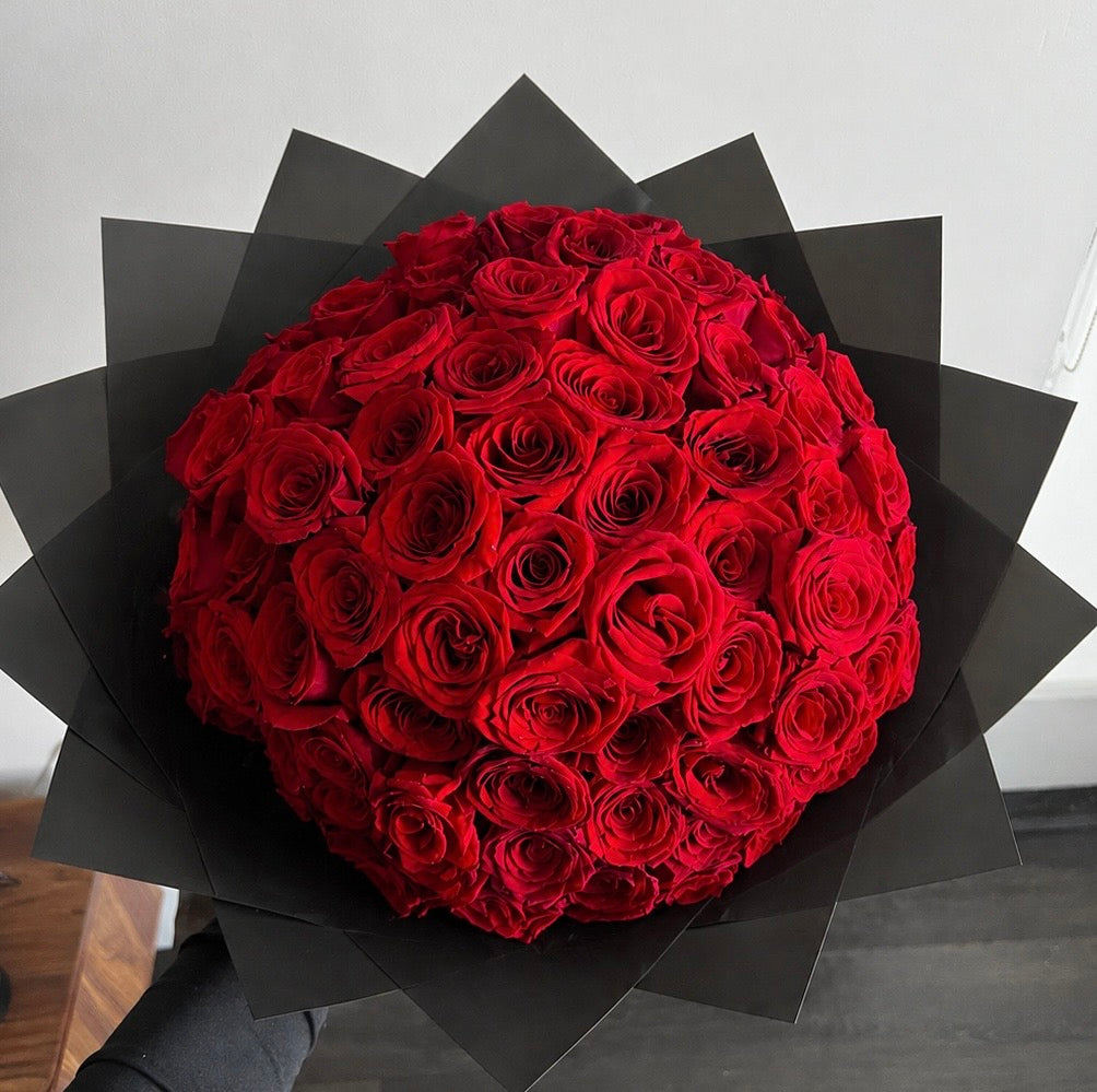 Rose Bouquet - 100 Roses