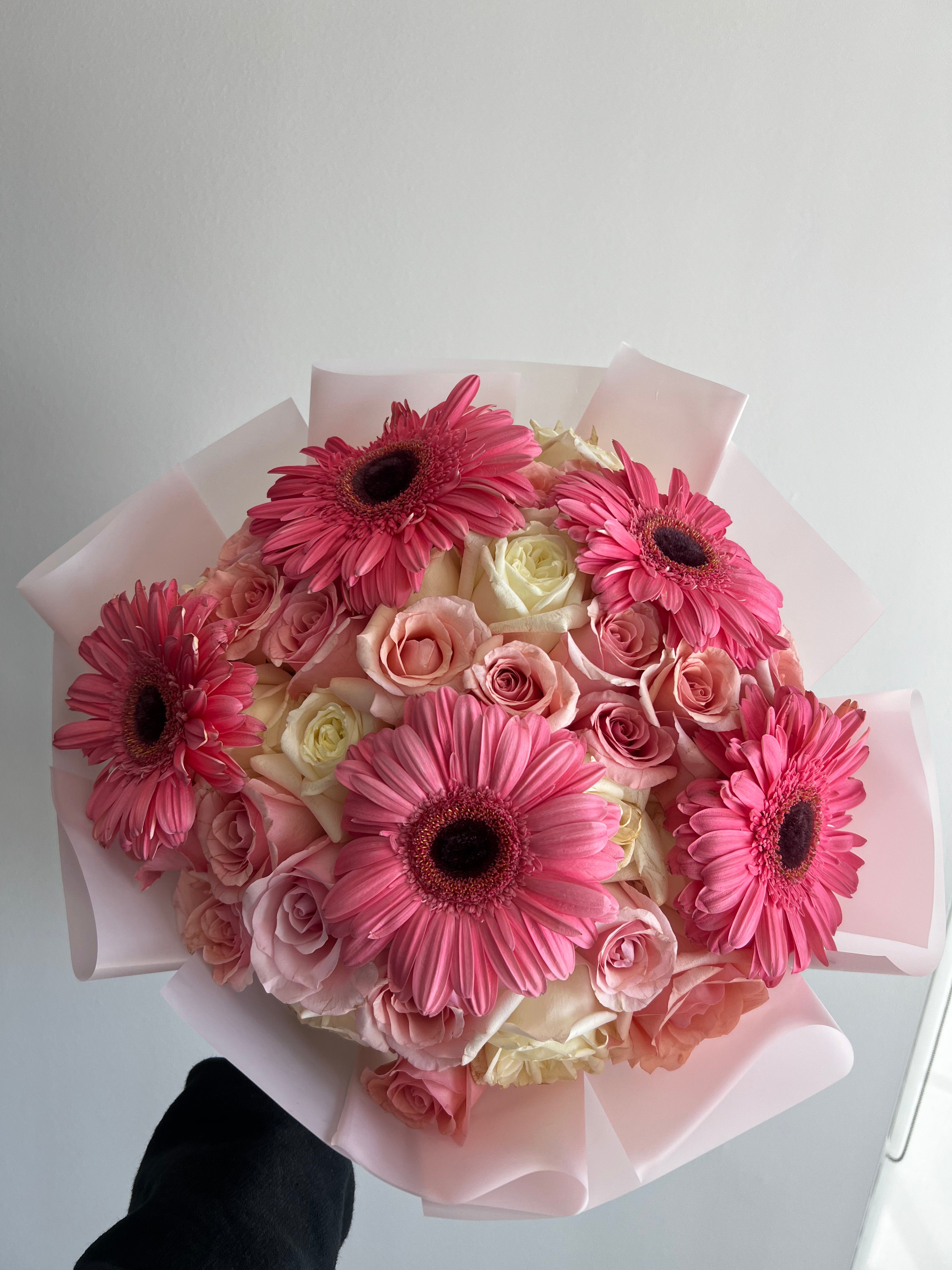 Roses & Gerberas - 50 Roses (Mix & Match)  Two Colors