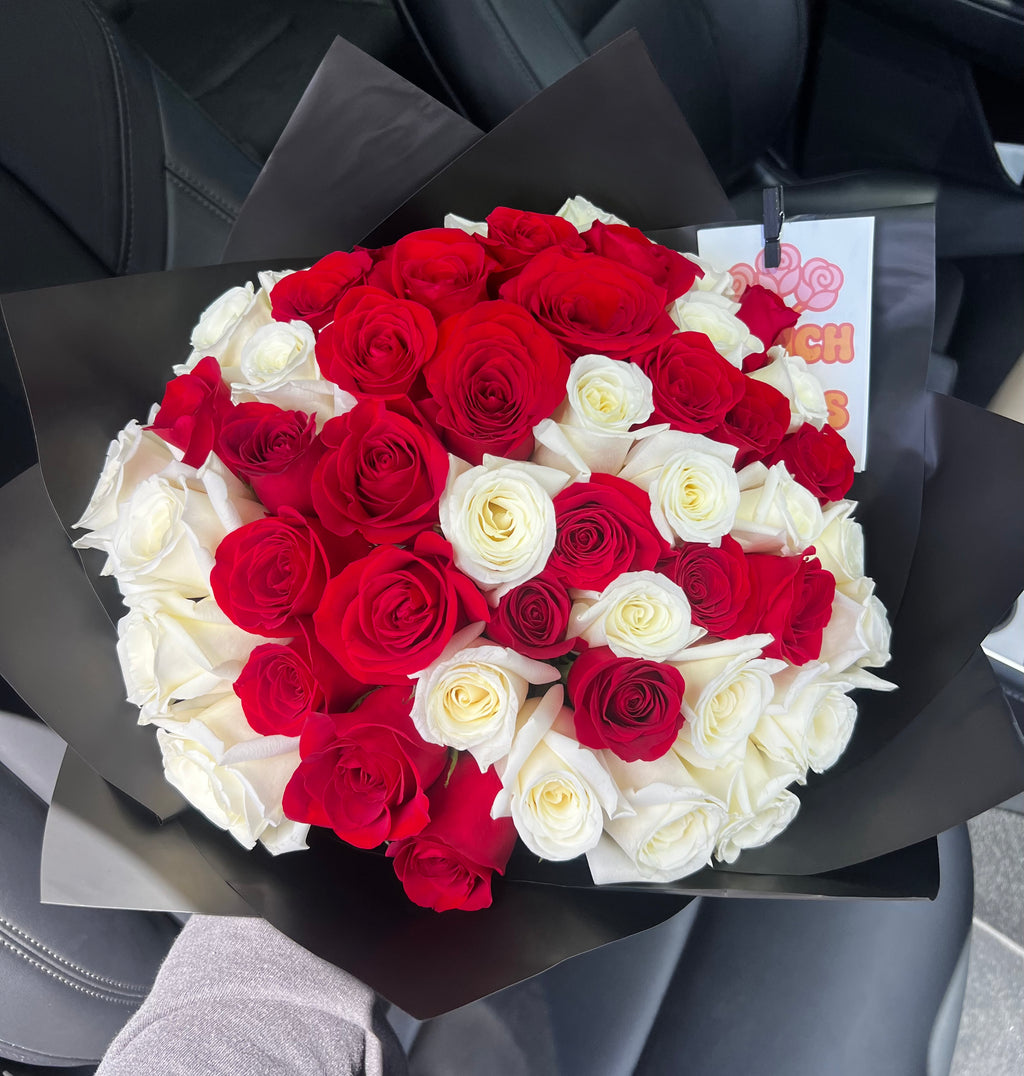 Rose Bouquet - 50 Roses (Mix & Match) Two Colors