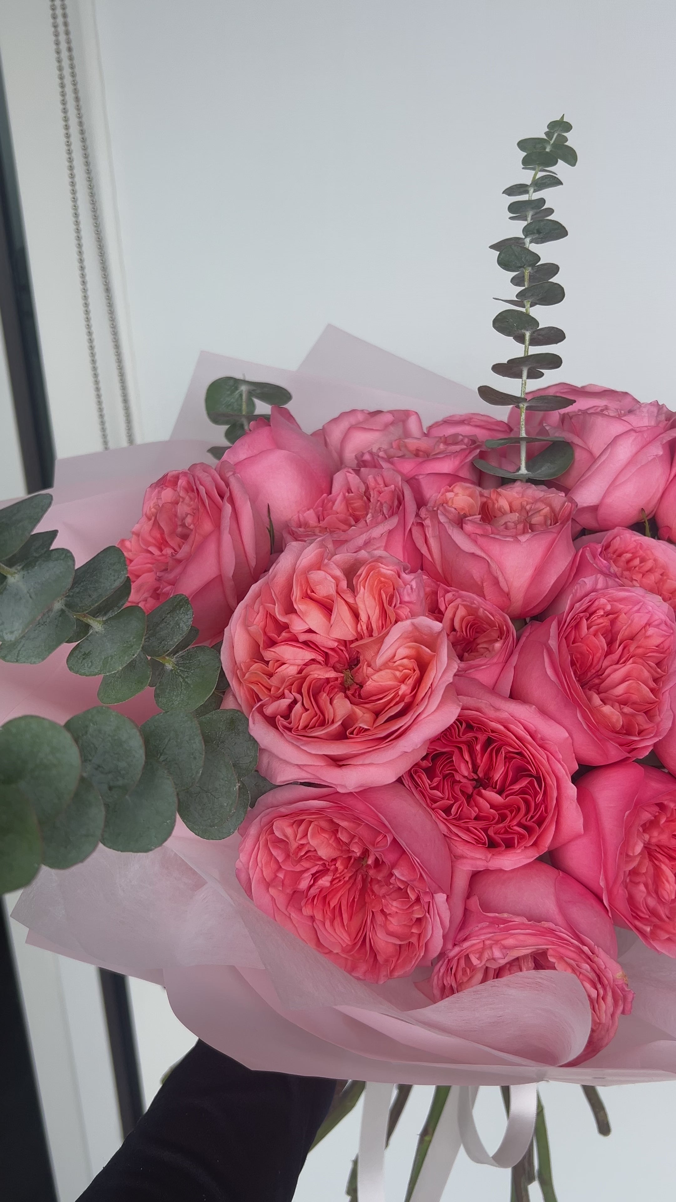 Pink Expression Roses & Eucalyptus
